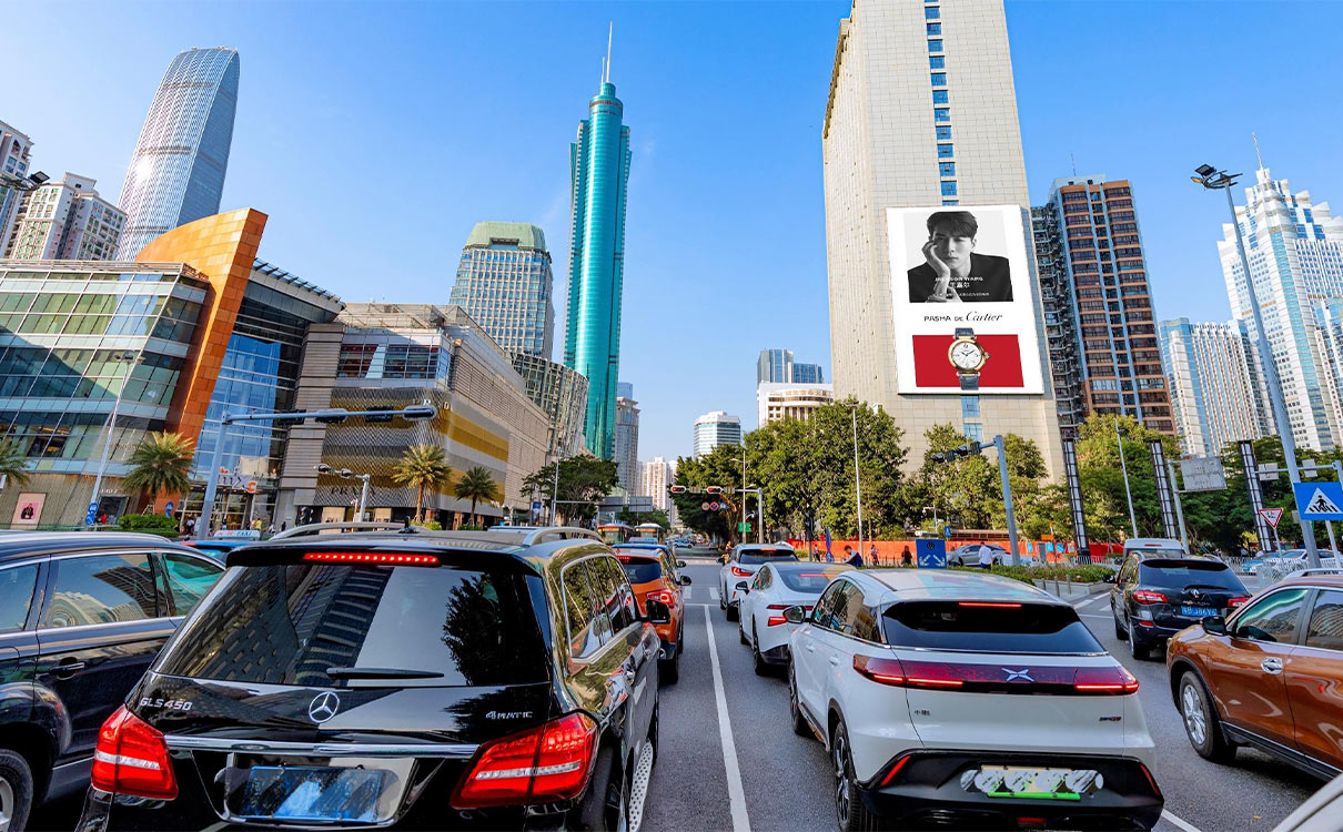 羅湖區鼎豐大廈南側墻體LED屏